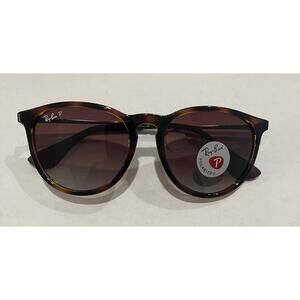 Ray-Ban Sunglasses Erika Classic - Polarized Polished Light Havana - NEW